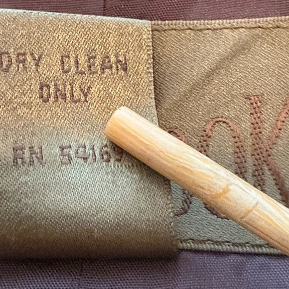 Vintage JL Colebrook brown houndstooth plaid wool blazer Jacket suede collar M - Picture 11 of 11